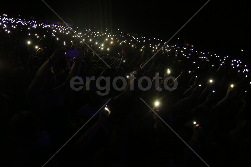 Певица Земфира на концерте в Коломенском, Москва
