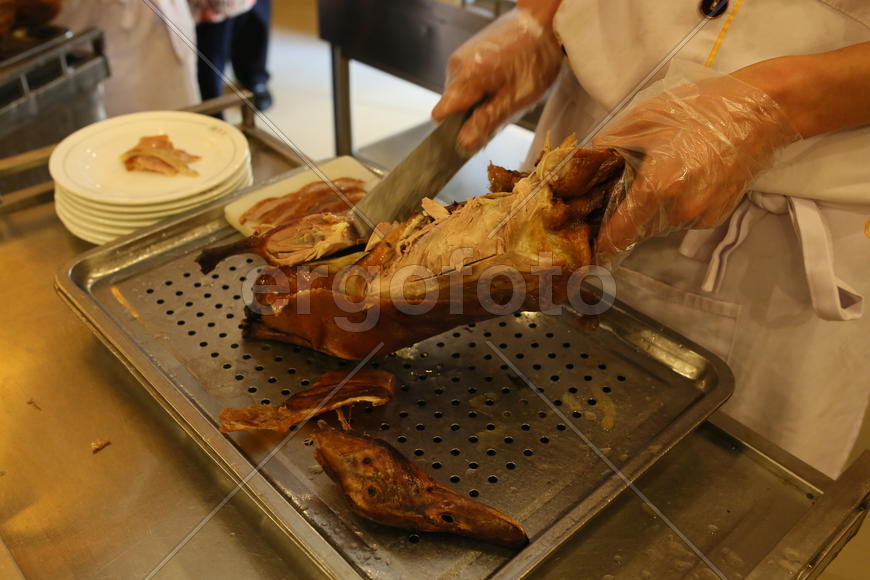 Пекин. Разделка утки