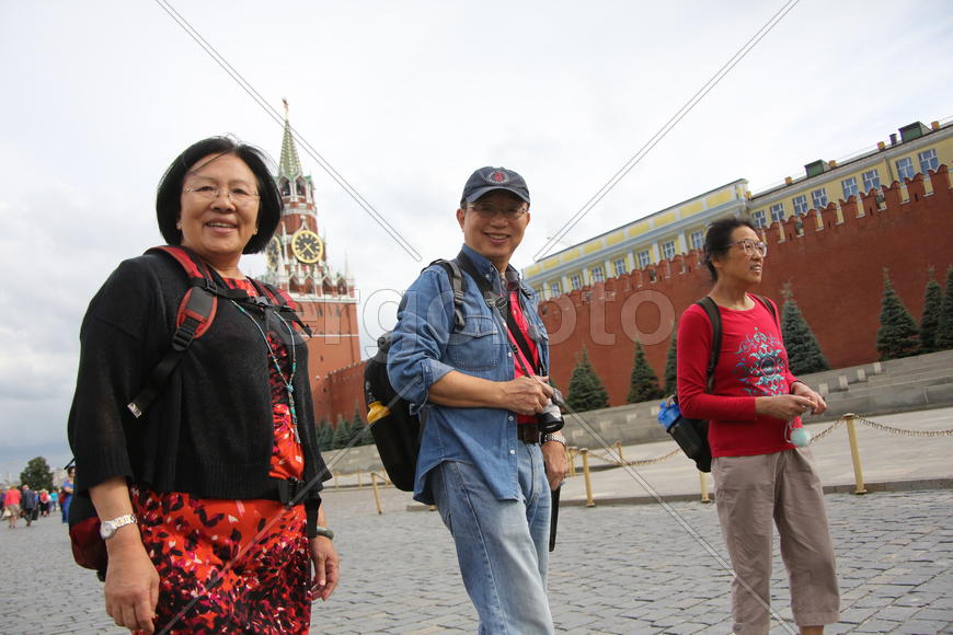 Китайские туристы на Красной площади