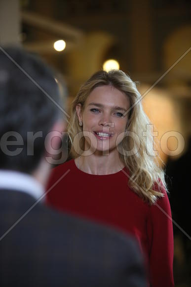 Наталия Водянова на благотвортиельном аукционе на арт-ярмарке Cosmoscow 