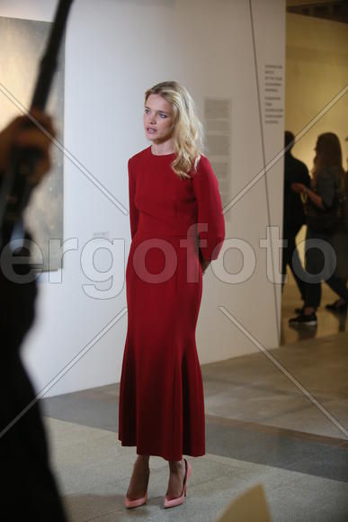 Наталия Водянова на благотвортиельном аукционе на арт-ярмарке Cosmoscow 