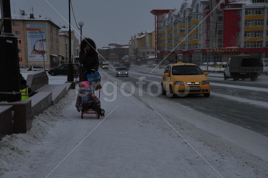 Город Салехард Ямало-ненецкий  автономный округ. Город Салехард, поселок Лабытнанги. фото Сергей Шах