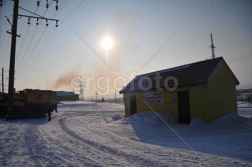 СТанция Елецкая. Ямало-ненецкий  автономный округ. Город Салехард, поселок Лабытнанги. фото Сергей Ш