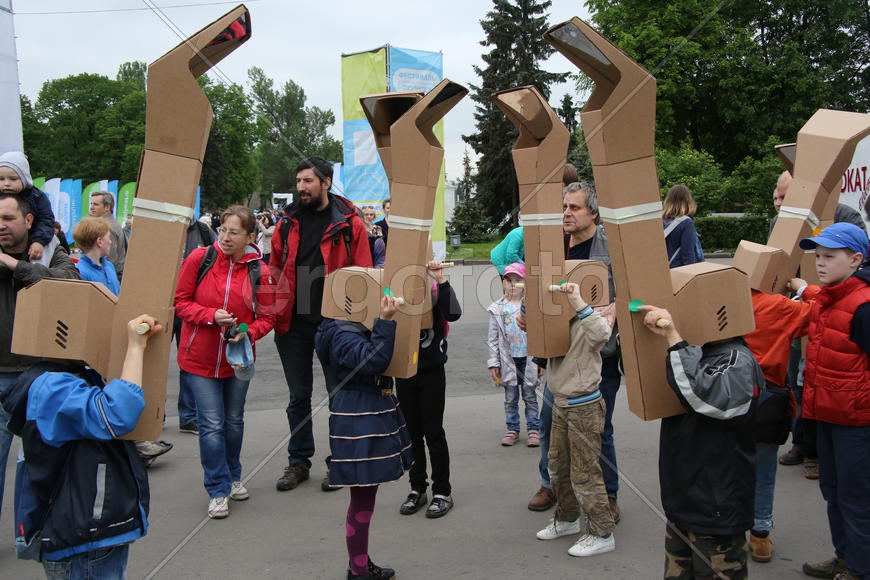 Фестиваль науки "Открытие" на ВДНХ.  Соревнование по перископному ориентированию 