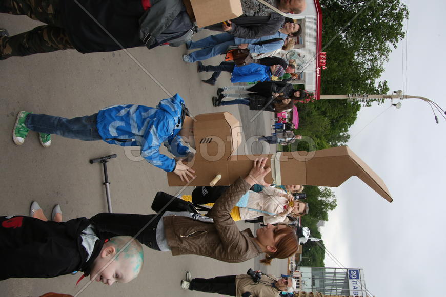 Фестиваль науки "Открытие" на ВДНХ.  Соревнование по перископному ориентированию