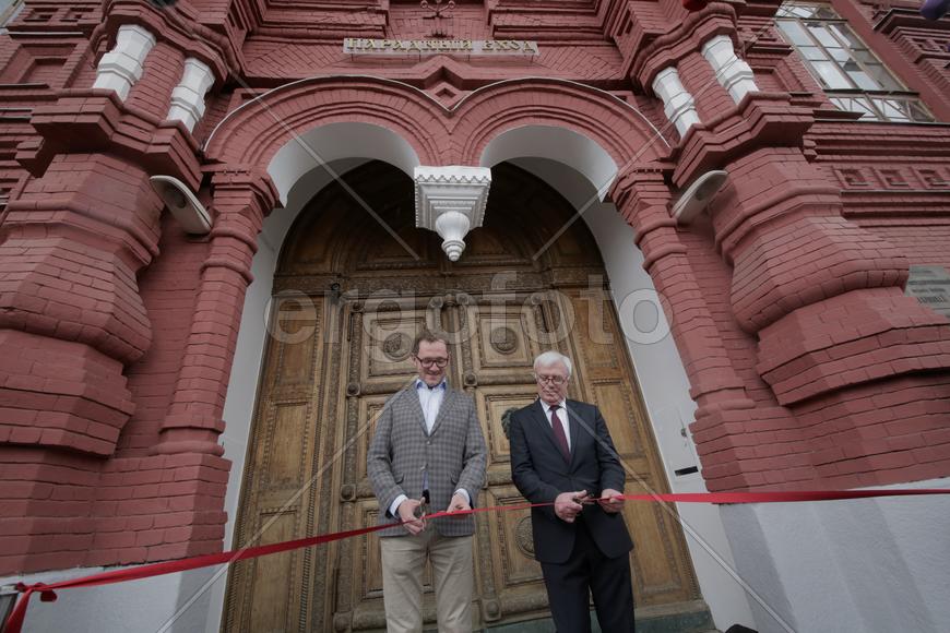 Директор Государственного Исторического музея Левыкин. Открытие парадного входа в Исторический музей