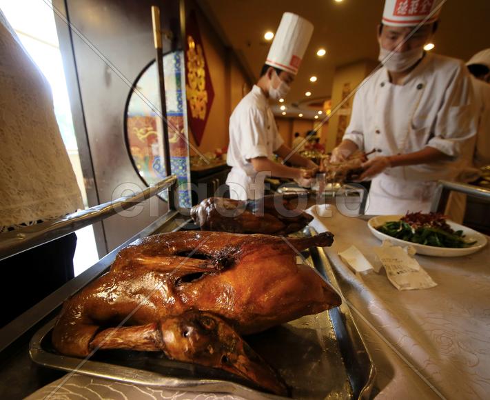 Пекин. Жаренная утка