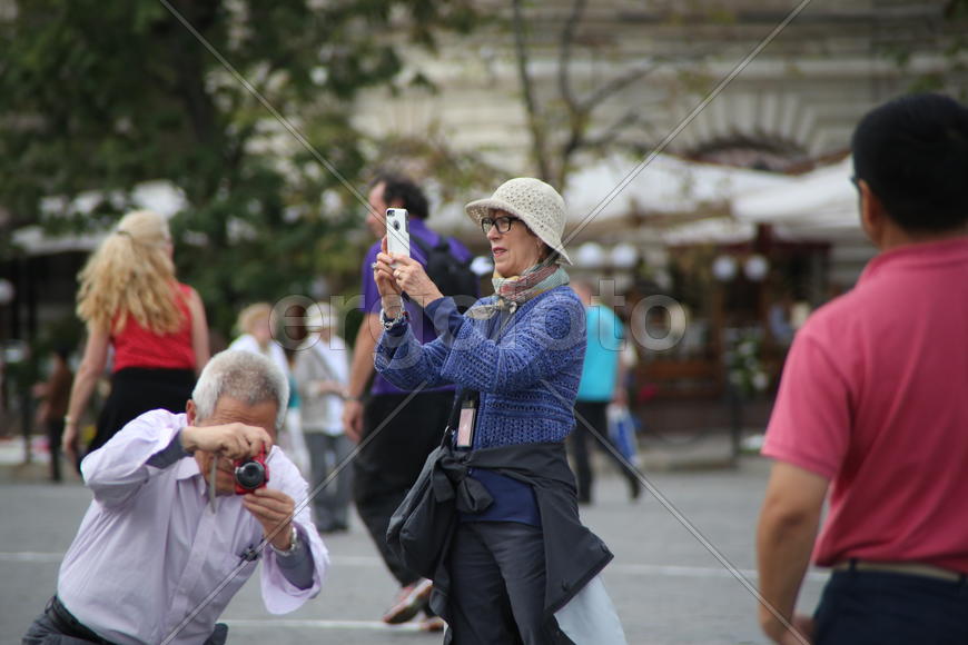 Китайские туристы на Красной площади