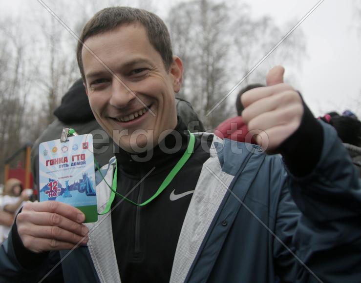 Участник Всероссийской гонки ГТО