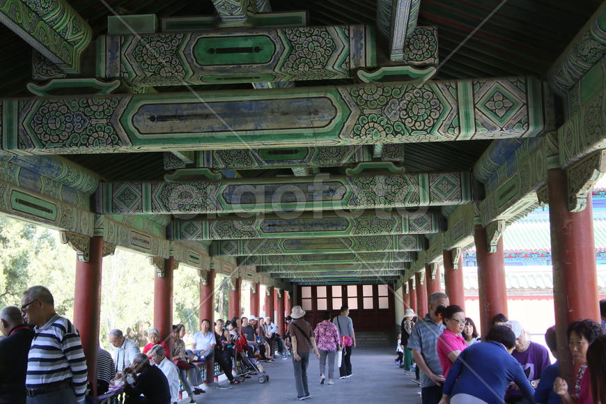 Пекин.  Летний императорский дворец. Потолки