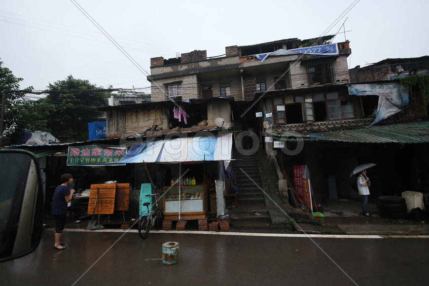 Город Чунцин, Китай.  Старый район.