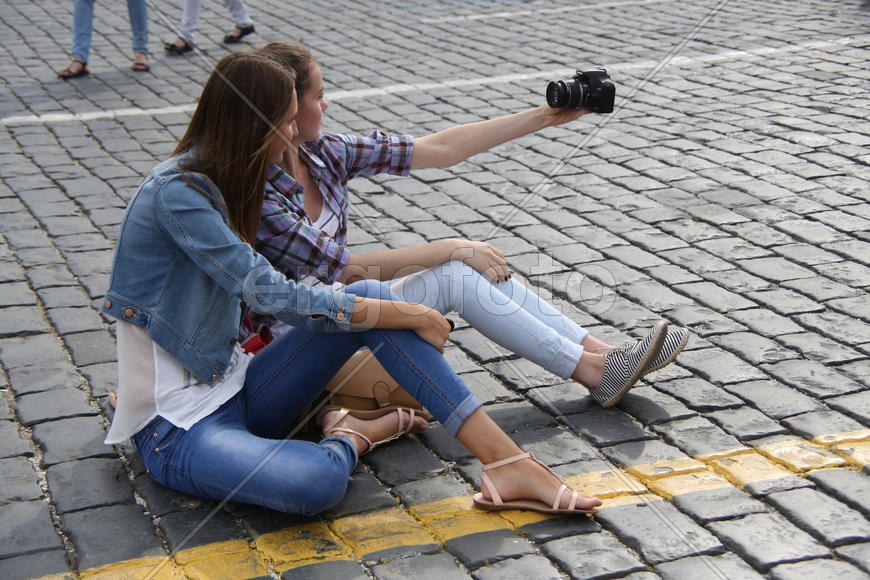 Китайские туристы на Красной площади