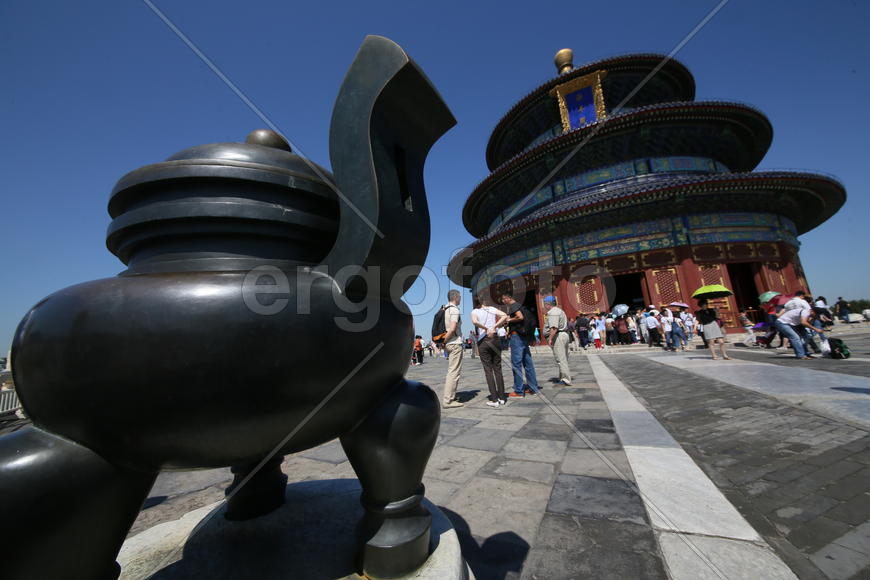 Пекин.  Храм Неба, крупный план