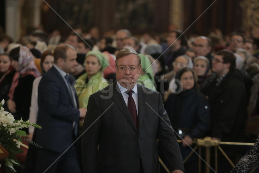 Сергей Степашин в Храме Христа Спасителя.