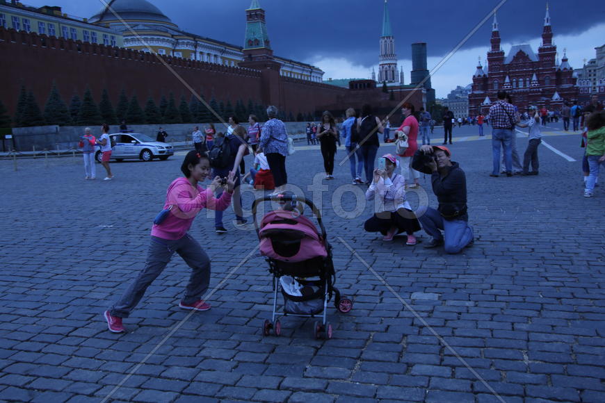 Китайские туристы на Красной площади