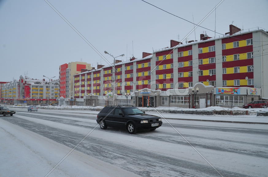 Город Салехард Ямало-ненецкий  автономный округ. Город Салехард, поселок Лабытнанги. фото Сергей Шах