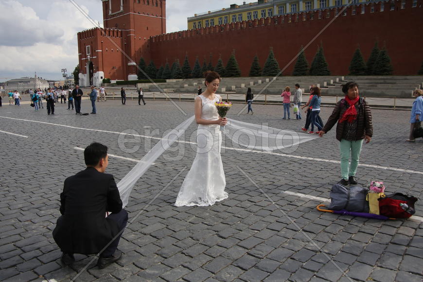 Китайская свадьба на Красной площади