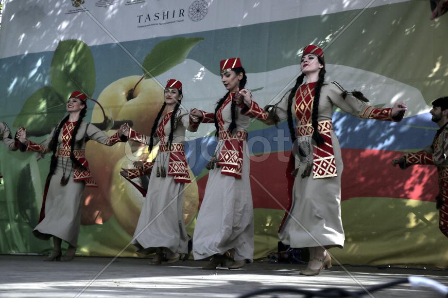 Ансамбль "Цветы Армении",. Праздник "Абрикос" в парке Музеон, 10 июля 2016 года. 