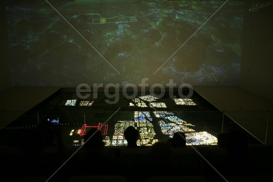 Китай, город Ланьчжоу. Макеты нового района города.