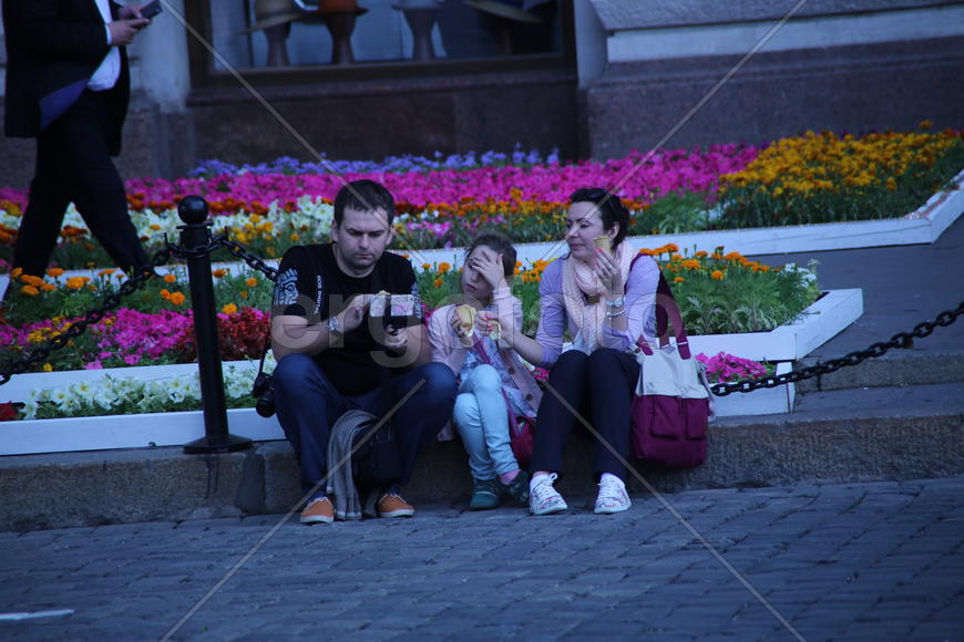 Туристы на Красной площади