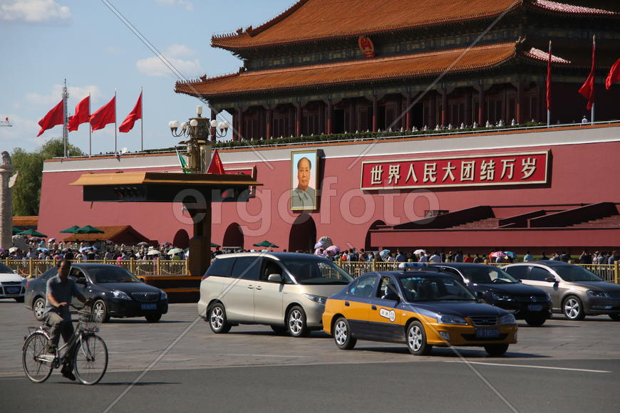 Пекин. Сентябрь 2015.  Площадь Тяньаньмень