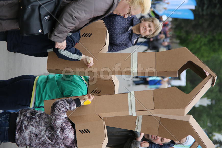 Фестиваль науки "Открытие" на ВДНХ.  Соревнование по перископному ориентированию 