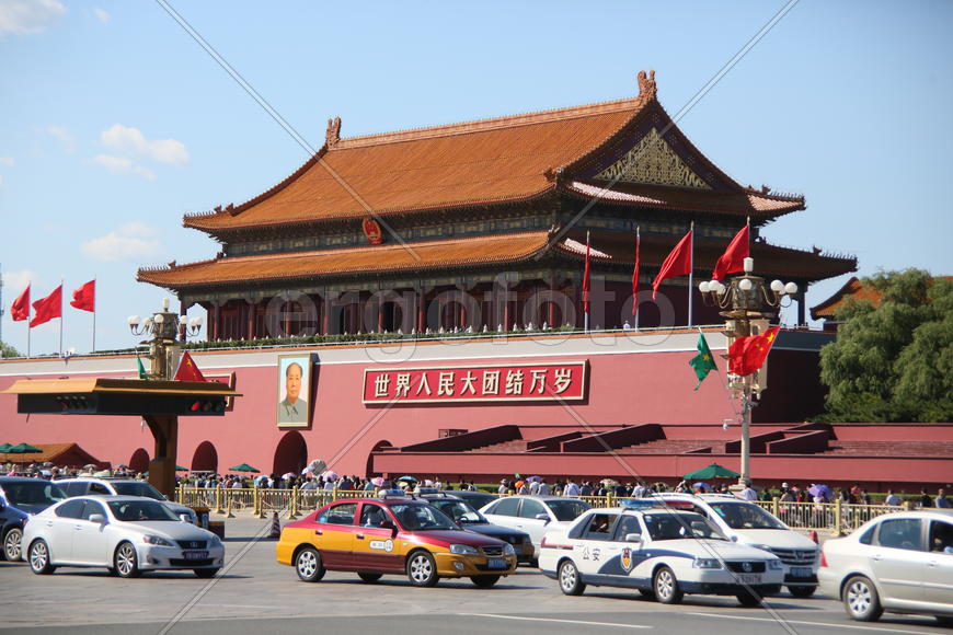 Пекин. Сентябрь 2015.  Площадь Тяньаньмень