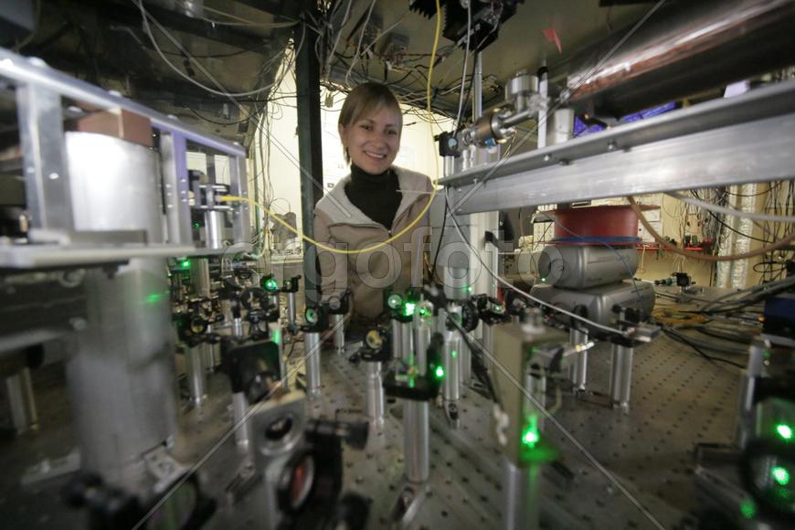 Елена Калганова, младший научный сотрудник лаборатории. Исследование атомных часов 