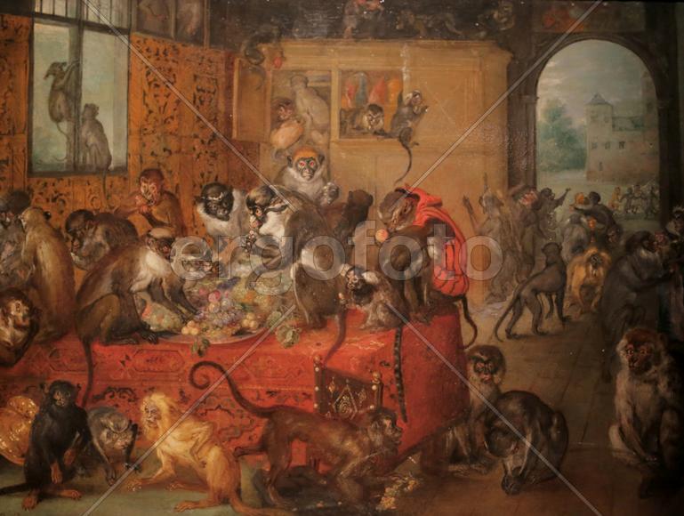 «Обезьяний пир» Яна Брейгеля Бархатного