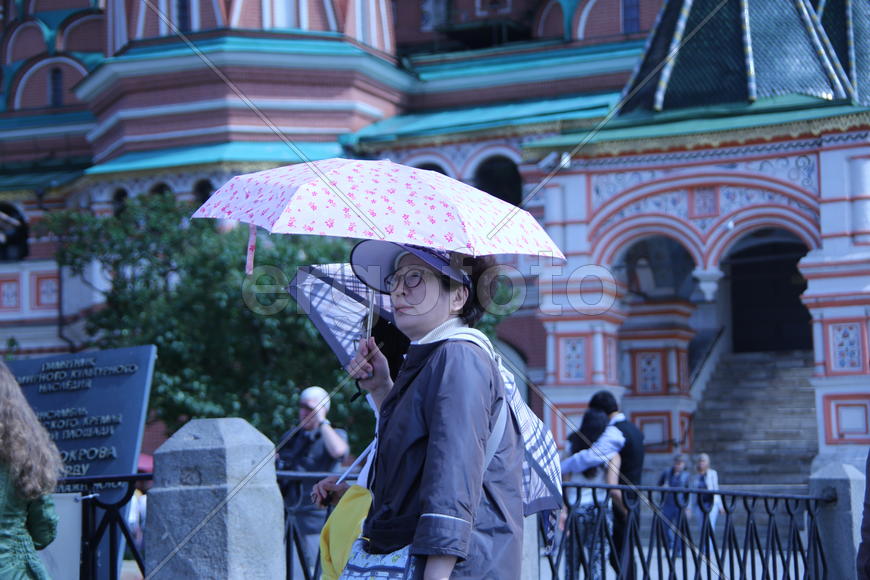 Китайские туристы на Красной площади