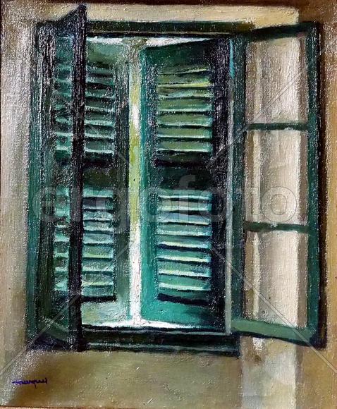 Картина Альбера Марке "Зеленые ставни", 1945-46.