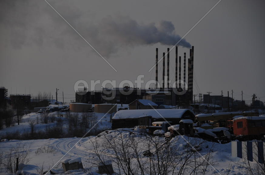 Поселок Лабытнанги. Ямало-ненецкий  автономный округ. Город Салехард, поселок Лабытнанги. фото Серге