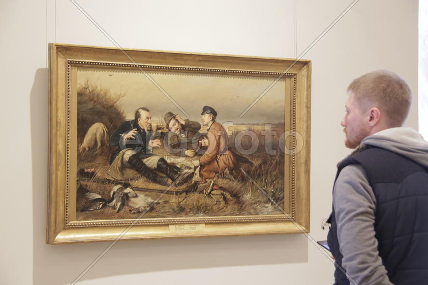 Посетители в залах. Русский музей. Санкт-Петербруг