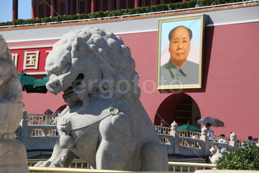 Пекин. Сентябрь 2015.  Площадь Тяньаньмень