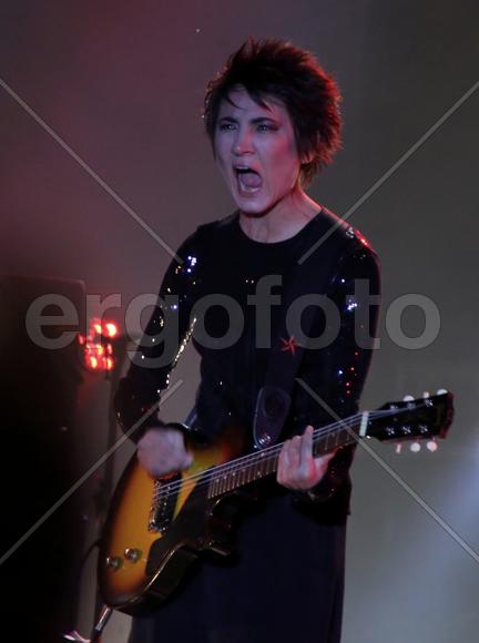 Певица Земфира на концерте в Коломенском, Москва