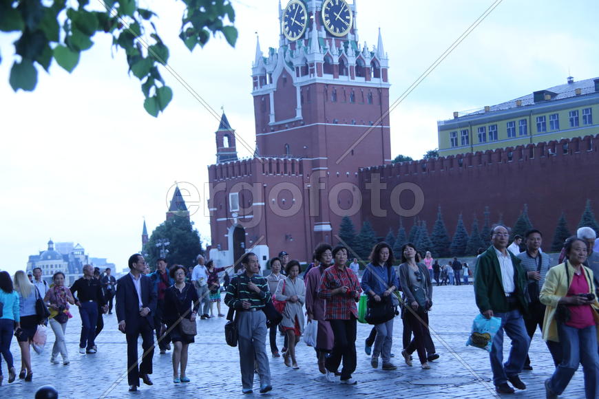 Китайские туристы на Красной площади