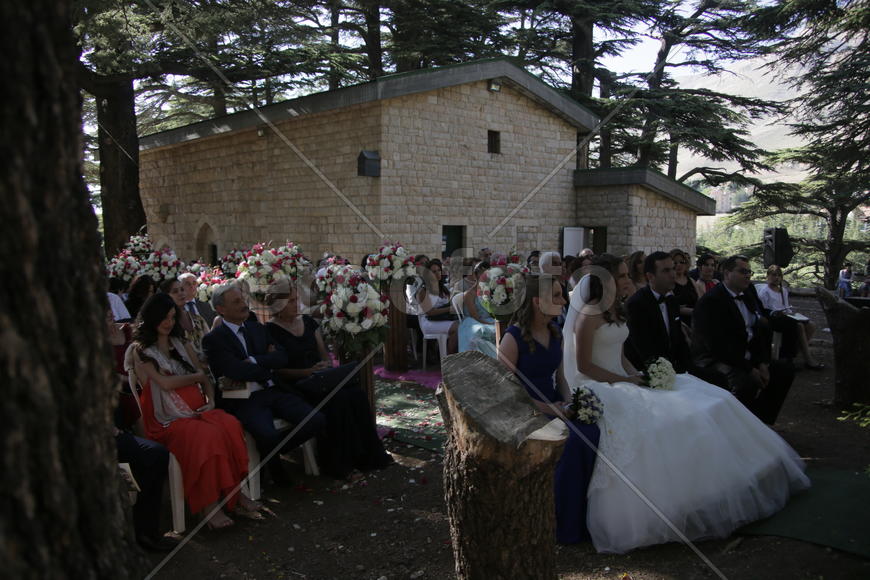 Празднование свадьбы в Ливане.