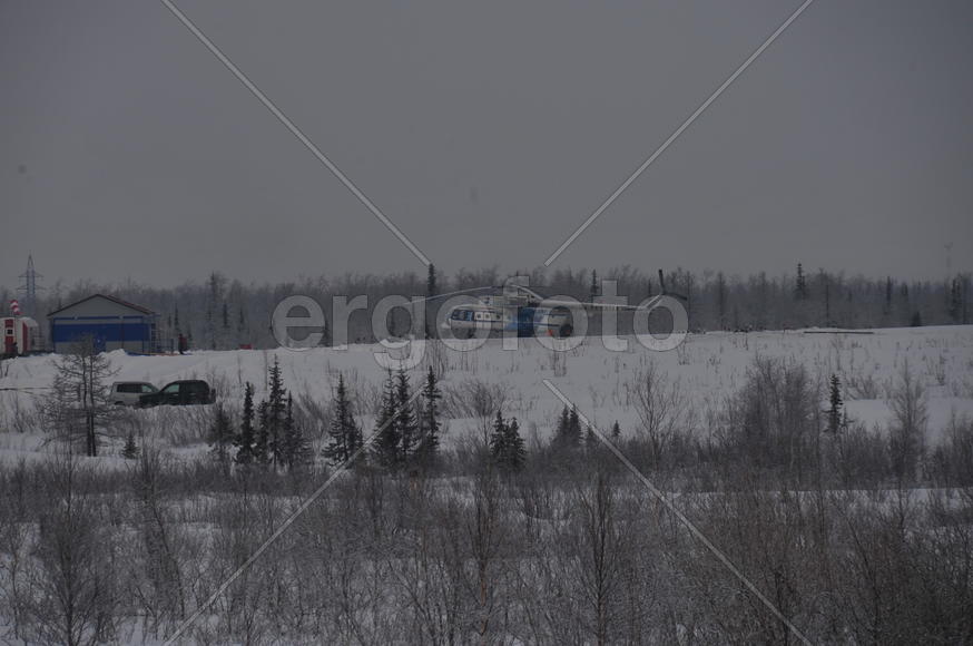 Памятный знак Полярный круг. Ямало-ненецкий  автономный округ. Город Салехард, поселок Лабытнанги. ф