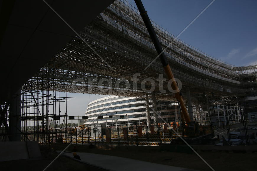 Китай, город Ланьчжоу. Строительство свободной экономической зоны.