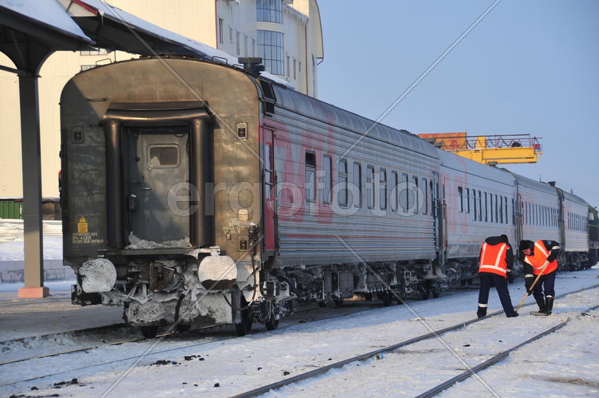 СТанция Лабытнанги. Ямало-ненецкий  автономный округ. Город Салехард, поселок Лабытнанги. фото Серге