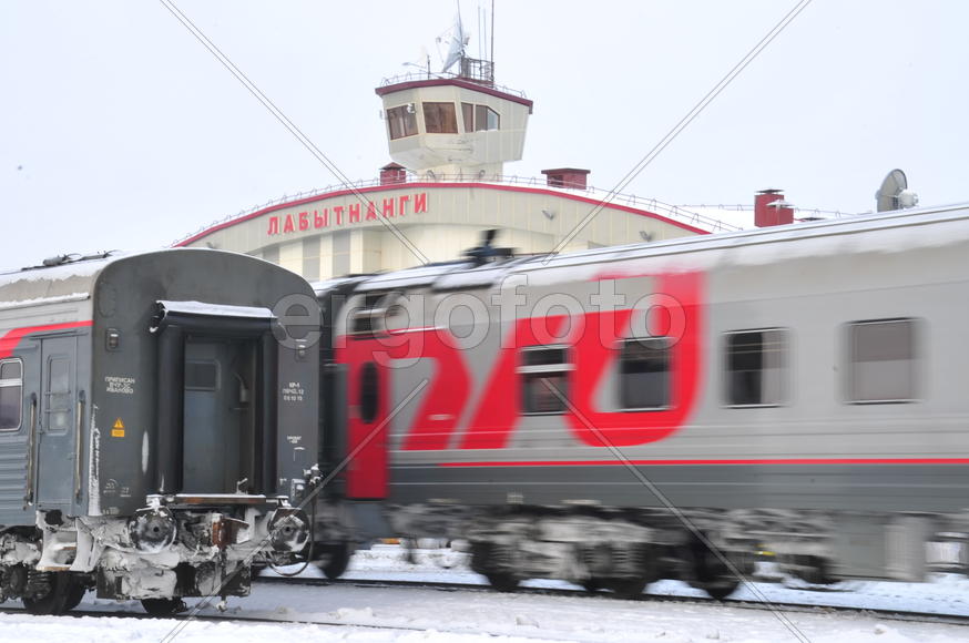 ВОкзал Лабытнанги Ямало-ненецкий  автономный округ. Город Салехард, поселок Лабытнанги. фото Сергей 