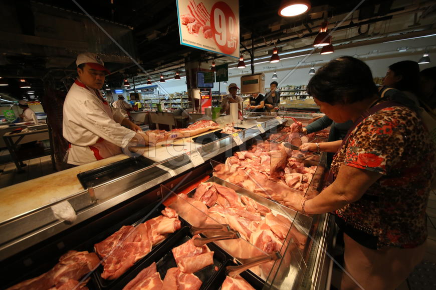 Пекин. Прилавок с мясом