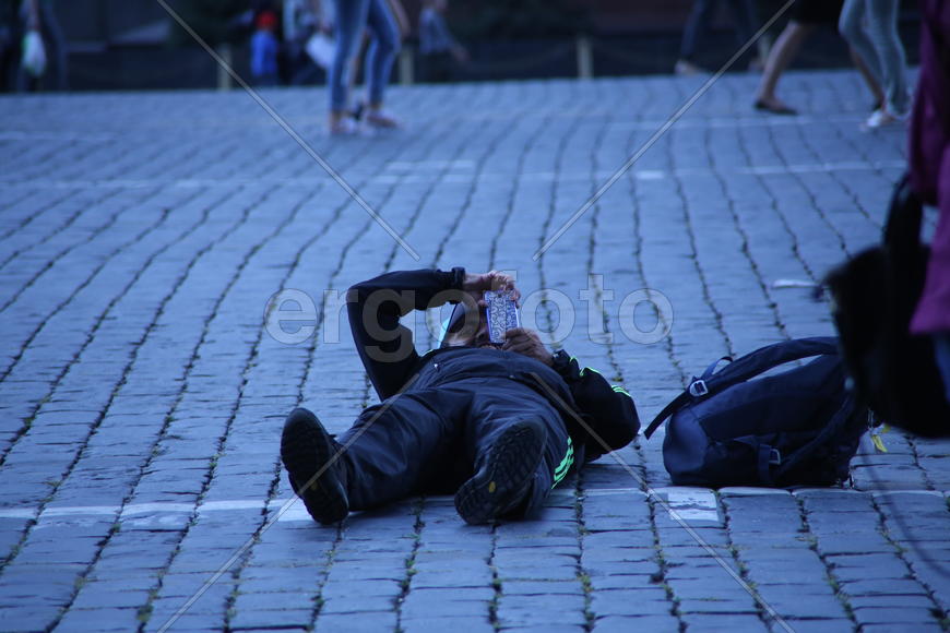 Китайские туристы на Красной площади