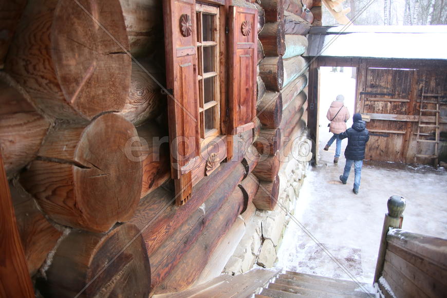 Музей крестьянской усадьбы в музее деревянного зодчества Нового Иерусалима в Подмосковье