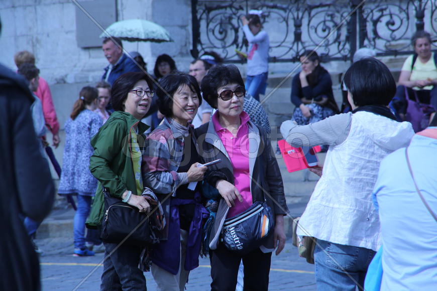 Китайские туристы на Красной площади