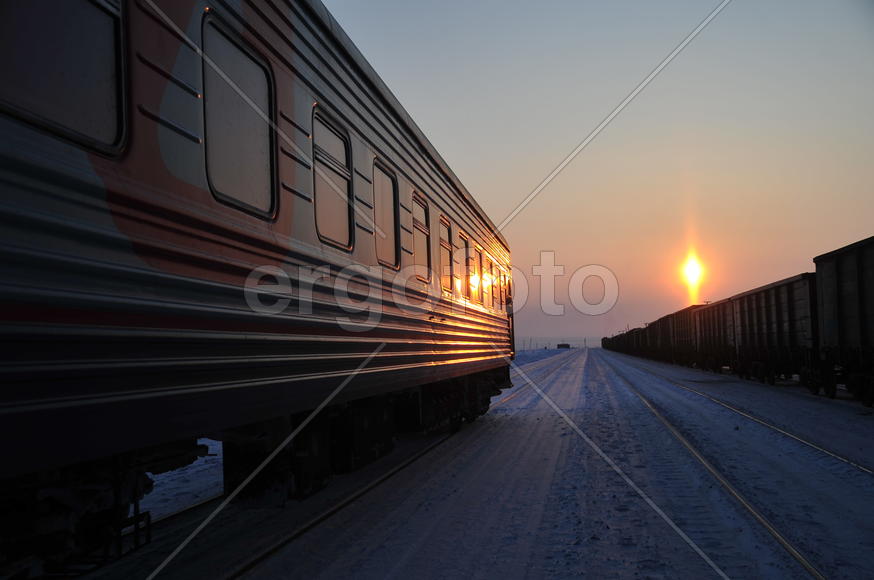 СТанция полярный Урал. Ямало-ненецкий  автономный округ. Город Салехард, поселок Лабытнанги. фото Се