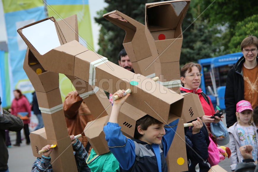 Фестиваль науки "Открытие" на ВДНХ.  Соревнование по перископному ориентированию 
