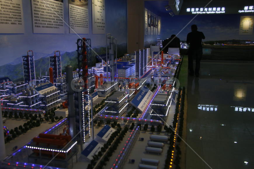 Китай, город Ланьчжоу. Макеты нового района города.