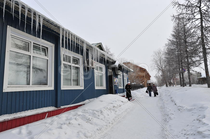Город Салехард Ямало-ненецкий  автономный округ. Город Салехард, поселок Лабытнанги. фото Сергей Шах