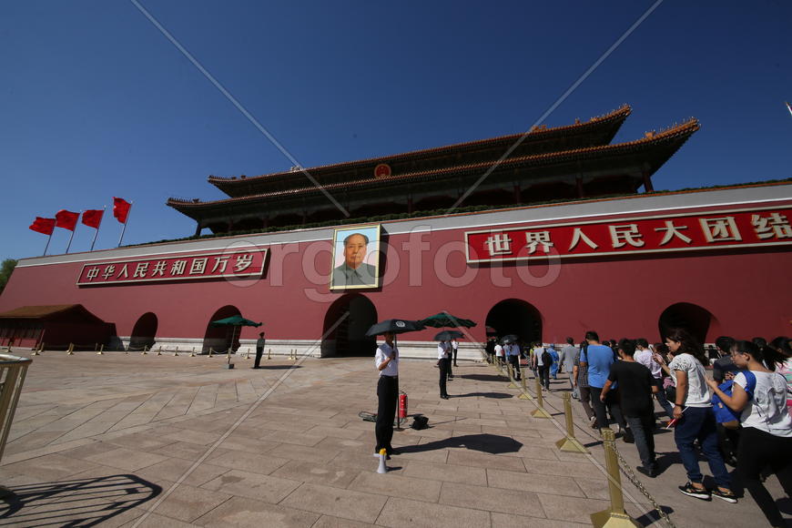 Пекин. Сентябрь 2015.  Площадь Тяньаньмень